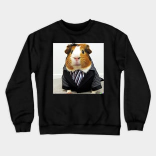 Smart business guinea pig design Crewneck Sweatshirt